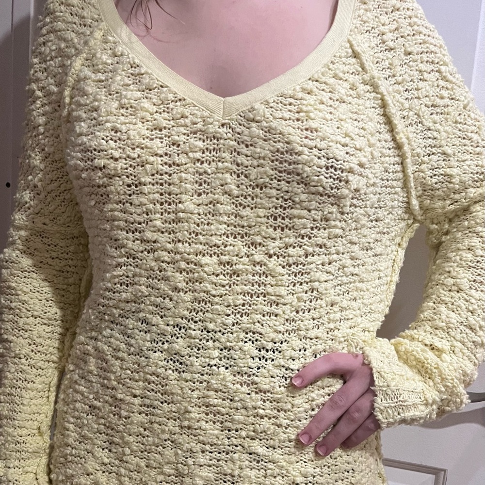 Free People shaggy bear song bird sweater size small